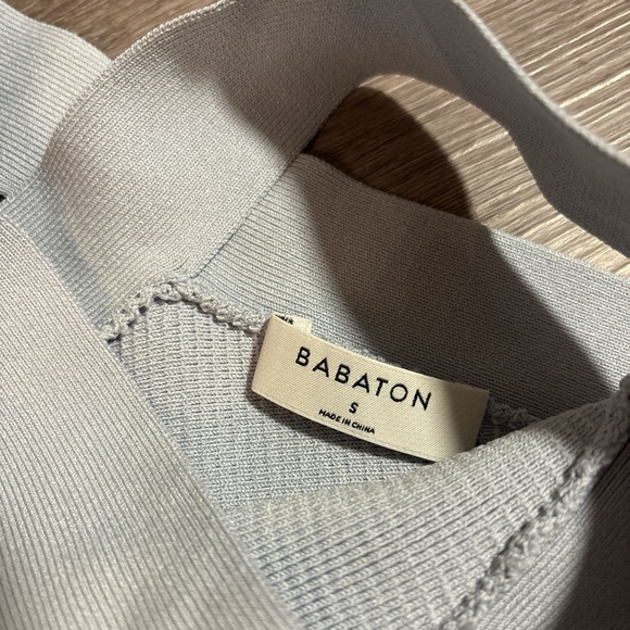 Aritzia Light Blue/Gray Women's Halter Top - Picture 2 of 3